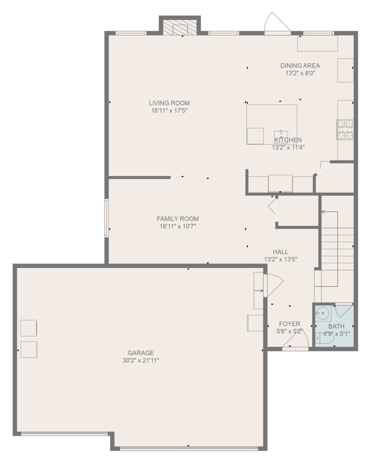 19123 110th Ave Ct E Floor PLan 1