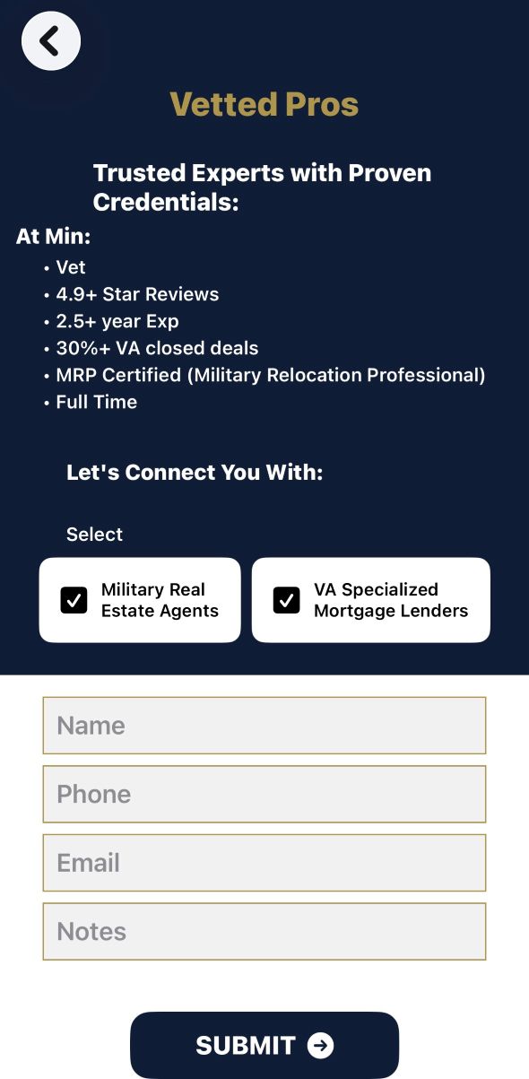 Veterans Agents Vetted Pros for VA-focused real estate professionals and lenders
